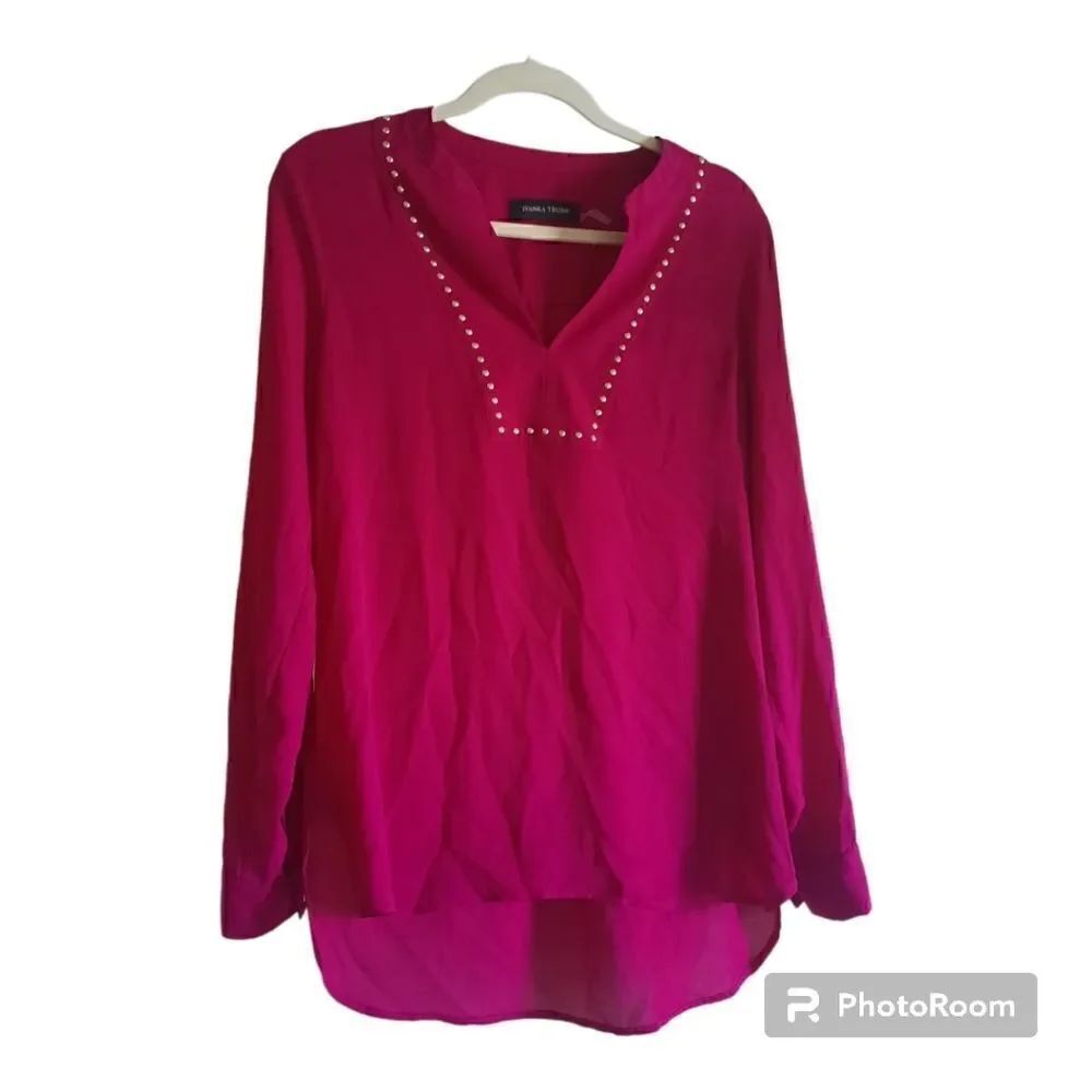 Ivanka Trump Studded Pull-on Style Barbie Blouse